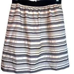 Adorable silk and cotton striped skirt. S LOFT
